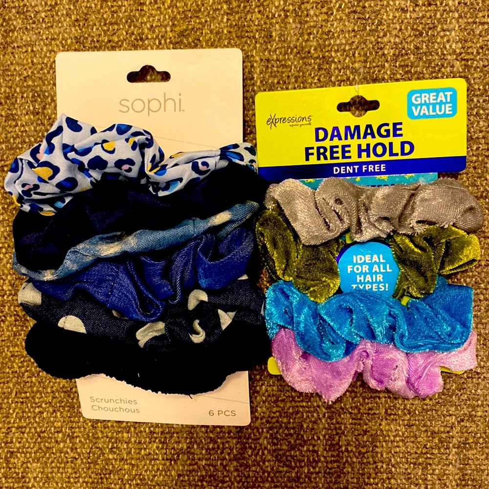 NEW Set of 10 assorted scrunchies